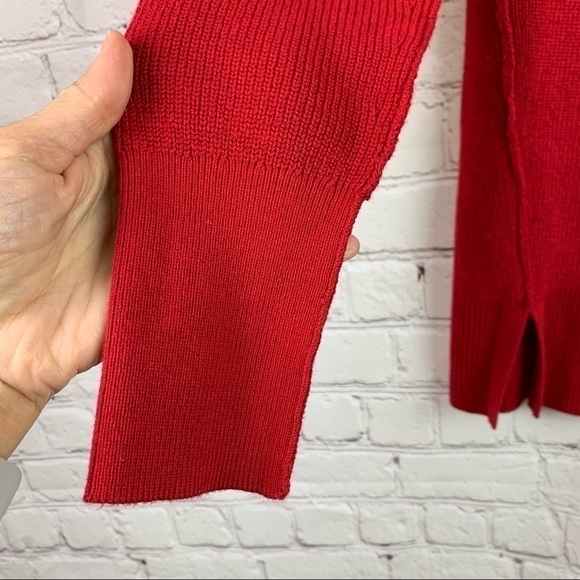 CASLON Red Crewneck Sweater Size XS - Picture 3 of 6